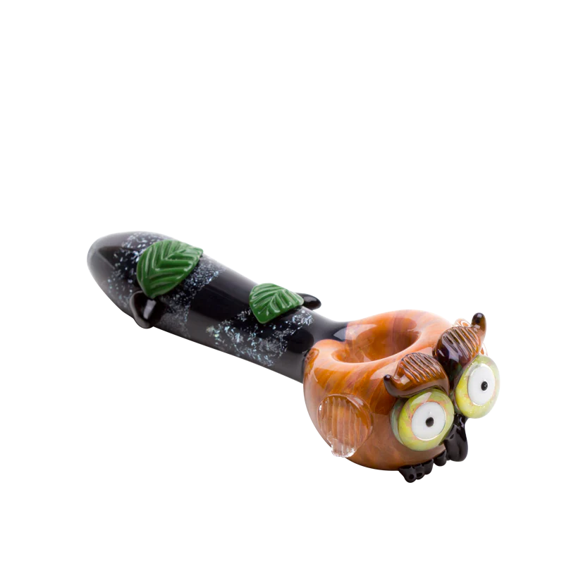 Empire Glassworks Owl Spoon Pipe