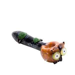 Empire Glassworks Owl Spoon Pipe