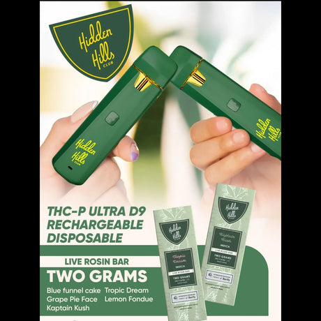 Hidden Hills Bussin Blend Disposable 2G Live Rosin Bar