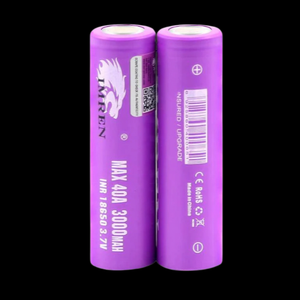 Imren 18650 3000mAh 40A Rechargeable Lithium Battery 2 Pack