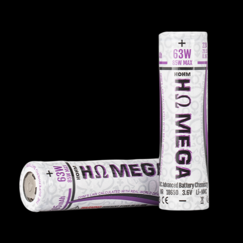Hohm Mega 18650 2505mAh 22A Battery 2 Pack