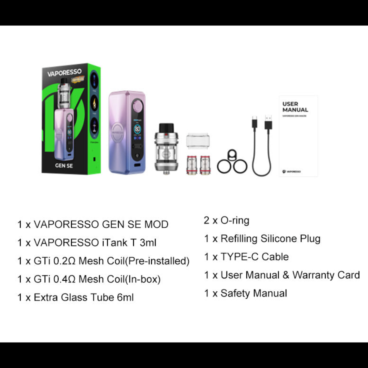 Vaporesso GEN SE 80W Starter Kit