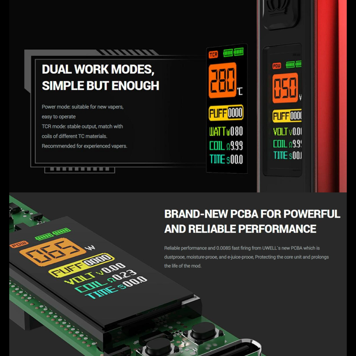 Uwell CROWN V 200W Starter Kit