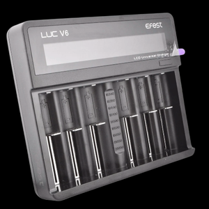 LUC V6 LCD 6 Bay Multi-functional Charger