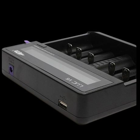 LUC V6 LCD 6 Bay Multi-functional Charger