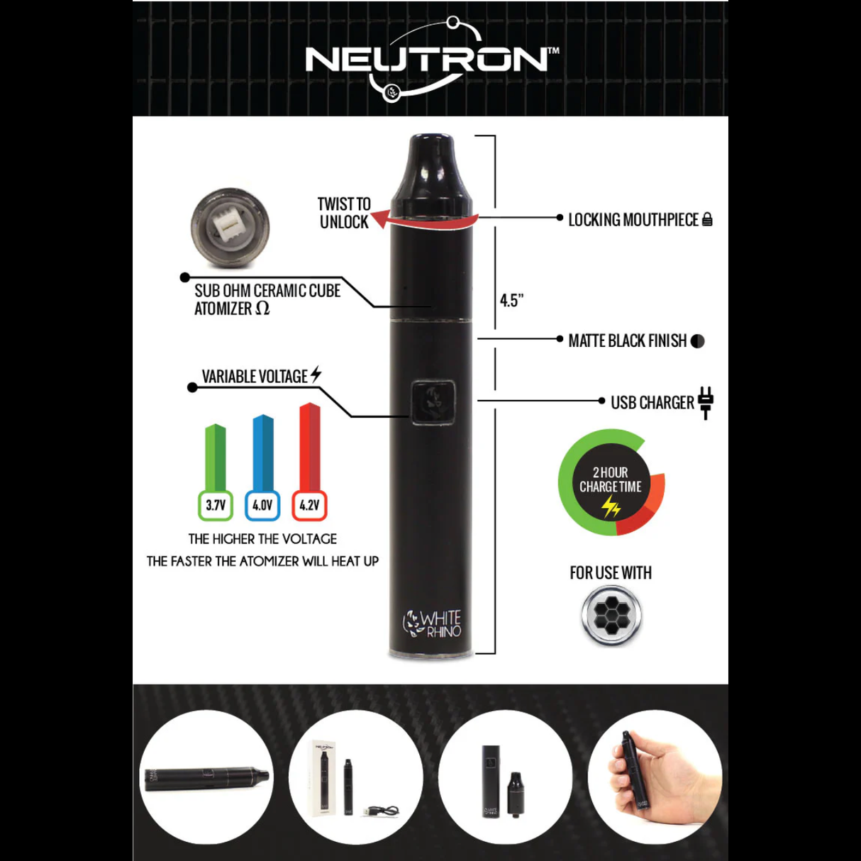 White Rhino Neutron Dab Pen