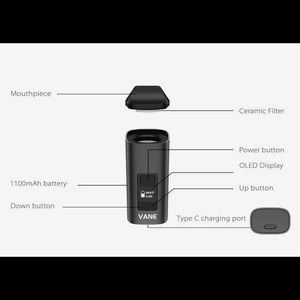 Yocan Vane Portable Dry Herb Vaporizer Starter Kit