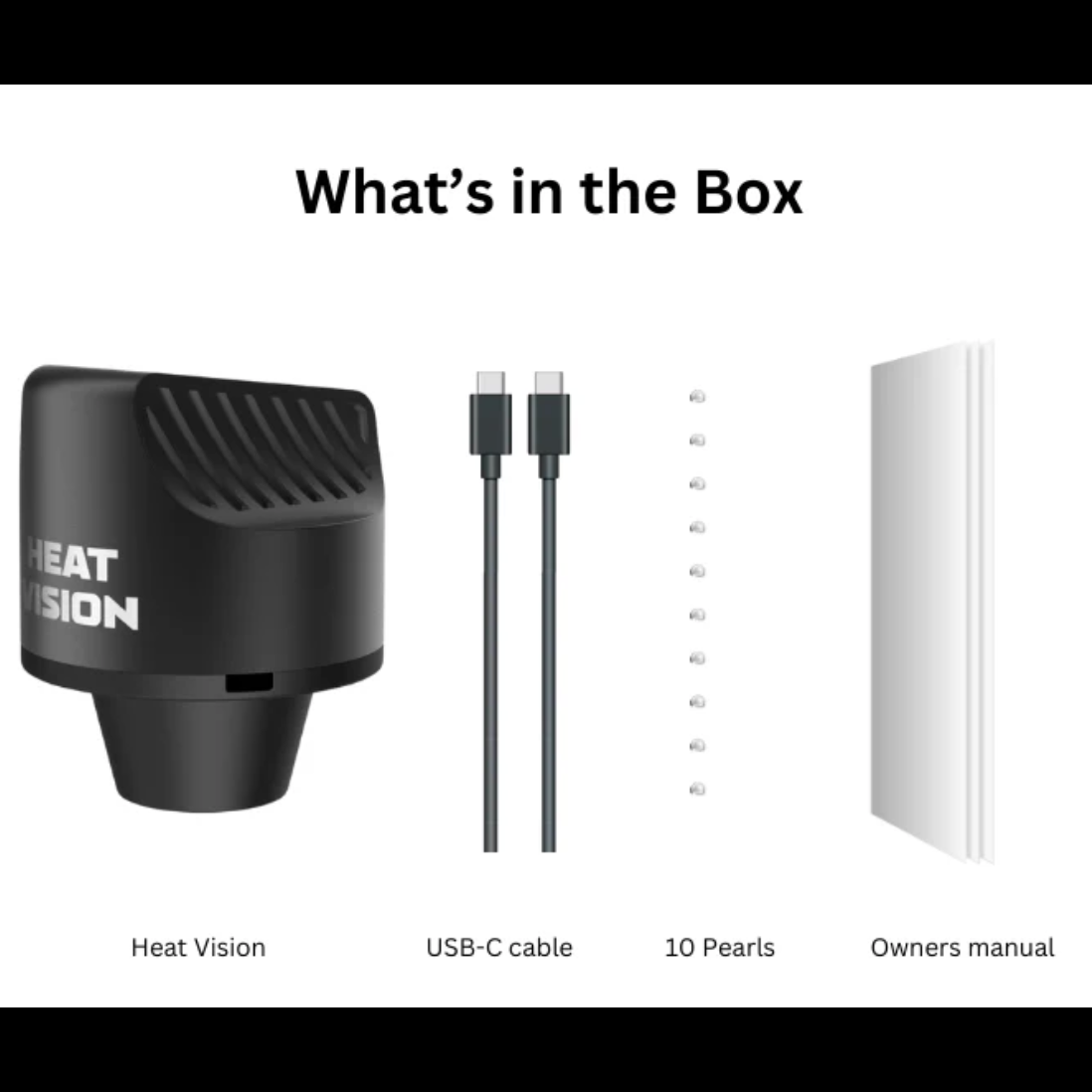 Yocan Black Heat Vision Thermometer Carb Cap