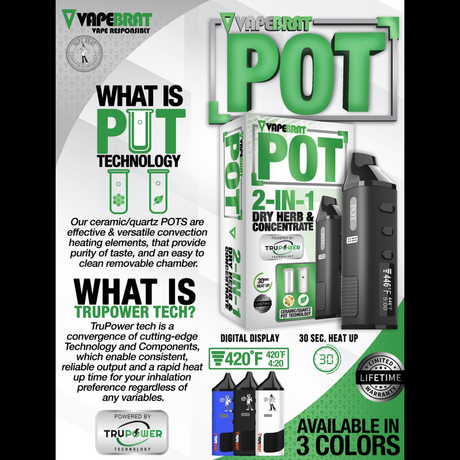 VapeBrat POT Device 2 in 1 Vaporizer