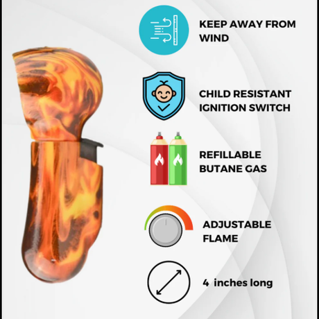 John Gibson Enclosed Flame Safety Lighter 3 pcs