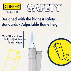 Clipper Jet Flame Reusable Lighters