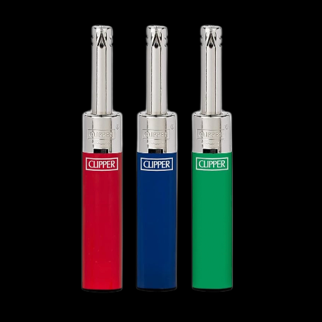 Clipper Mini Tube Reusable Torch Lighter 3 pcs