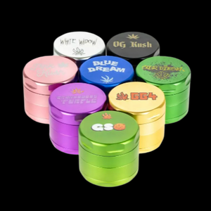 Famous Brandz Puff Puff Pass 4-Part Aluminum Herb Grinder