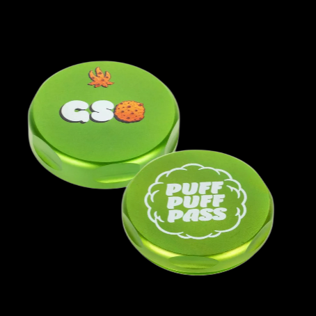 Famous Brandz Puff Puff Pass 4-Part Aluminum Herb Grinder