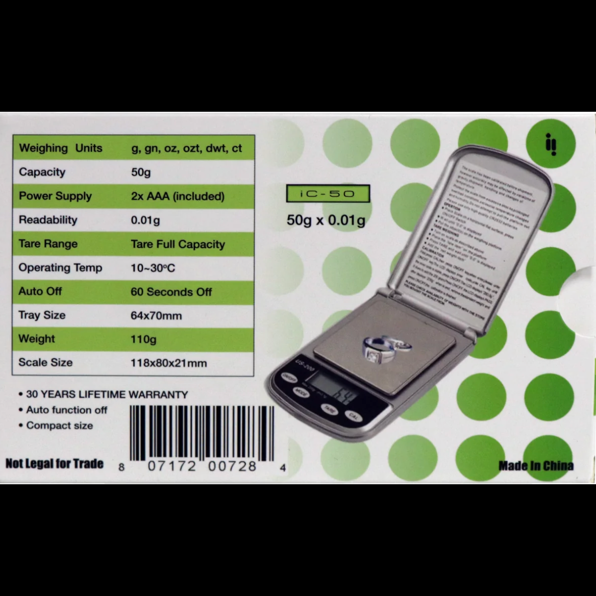 Infyniti Cougar iC-50 Digital Scale