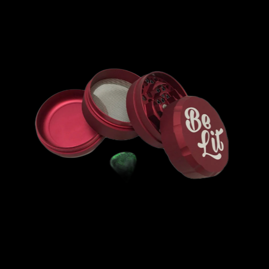Be Lit Metal 4-Piece Grinder w/ Kief Catcher