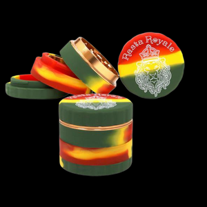 Royal Silicone 2.5" Rasta Herb Grinder