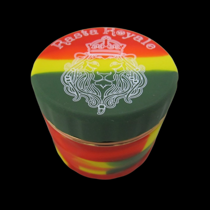 Royal Silicone 2.5" Rasta Herb Grinder