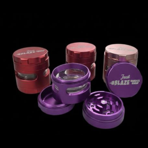 BLAZE 4 piece Grinder w/ Kief Catcher