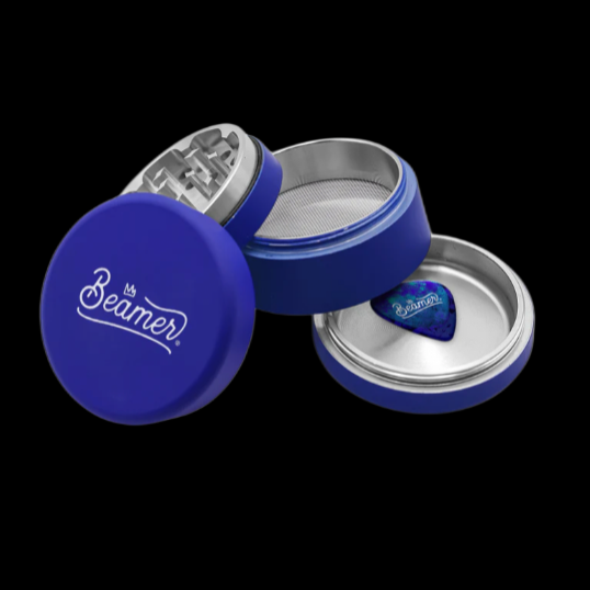 Beamer Aircraft Grade Aluminum 4 pc Grinder - Crown Logo 90mm