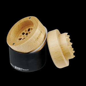 RYOT Wood GR8TR Grinder with Black Jar
