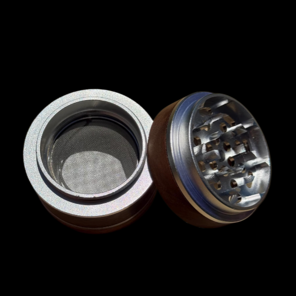 MartianMetal Solid Wood Herb Grinder 4 Piece 63mm