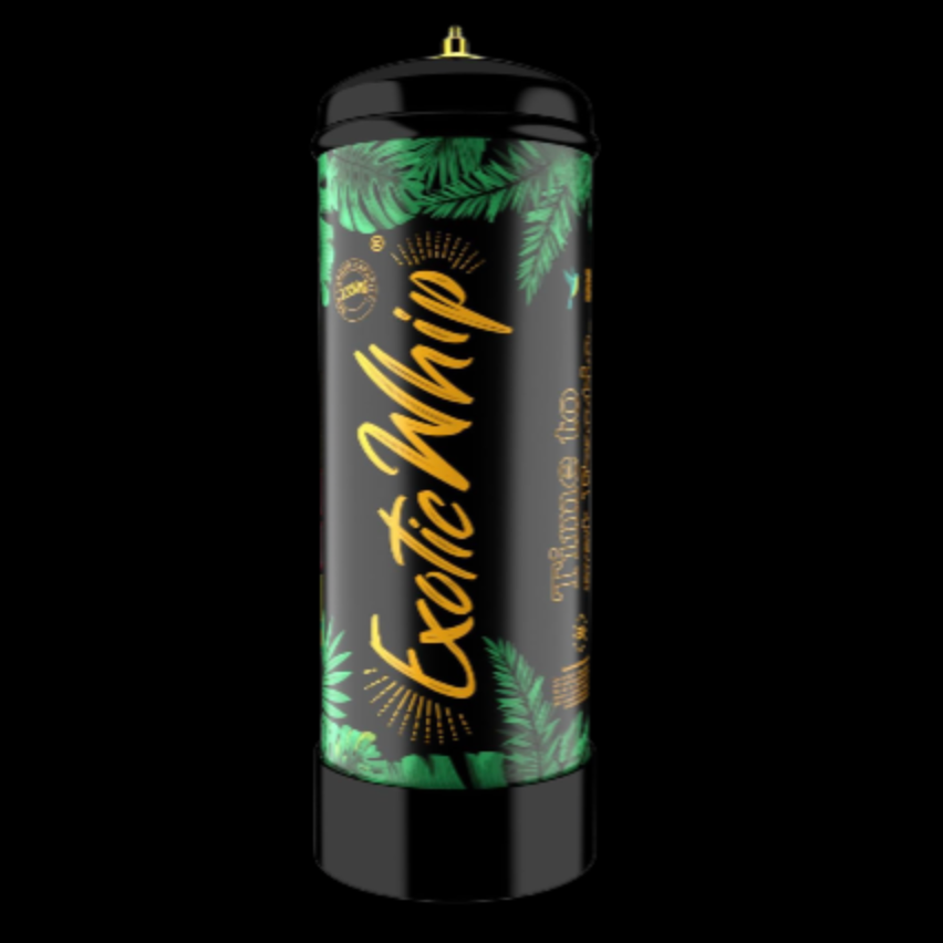 Exotic Whip 2.2 Liter- Disposable Nitrous Oxide Tank for Whipped Cream Dispenser