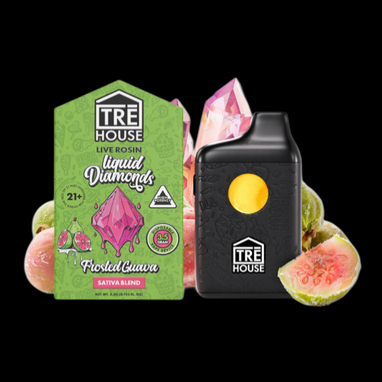 Trehouse Frosted Guava – Live Rosin Liquid Diamonds Sativa THC Vape Pen – 3.5g