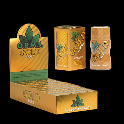 O.P.M.S Gold Liquid Kratom Extract Shot 8.8ml