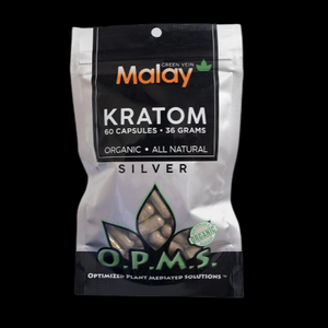 O.P.M.S Green Vein Malay Kratom Capsules 60 Count 36g