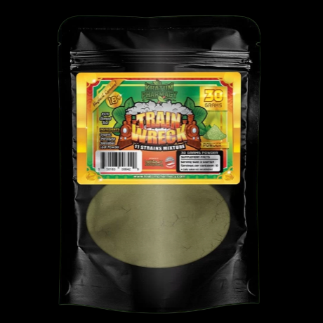 Kratom Pharmacy Train Wreck Raw Powder 30 Grams