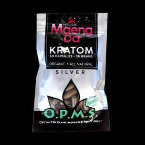 O.P.M.S Red Vein Maeng Da Kratom Capsules 60 Count 36g
