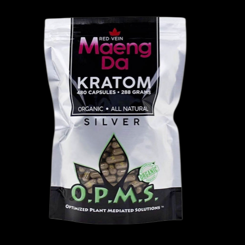 O.P.M.S Red Vein Maeng Da Kratom Capsules 480 Count 288g