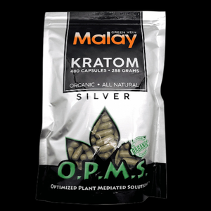 O.P.M.S Green Vein Malay Kratom Capsules 480 Count 288g