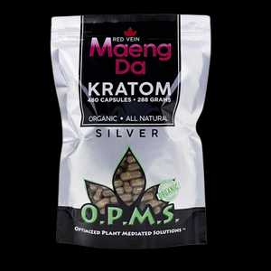 O.P.M.S Red Vein Maeng Da Kratom Capsules 480 Count 288g