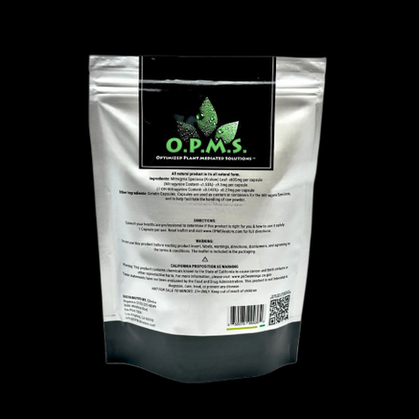 O.P.M.S Super Green Borneo Kratom Capsules 240 Count 144g