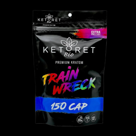Ketoret Bio Train Wreck Premium Kratom Capsules  150 Count