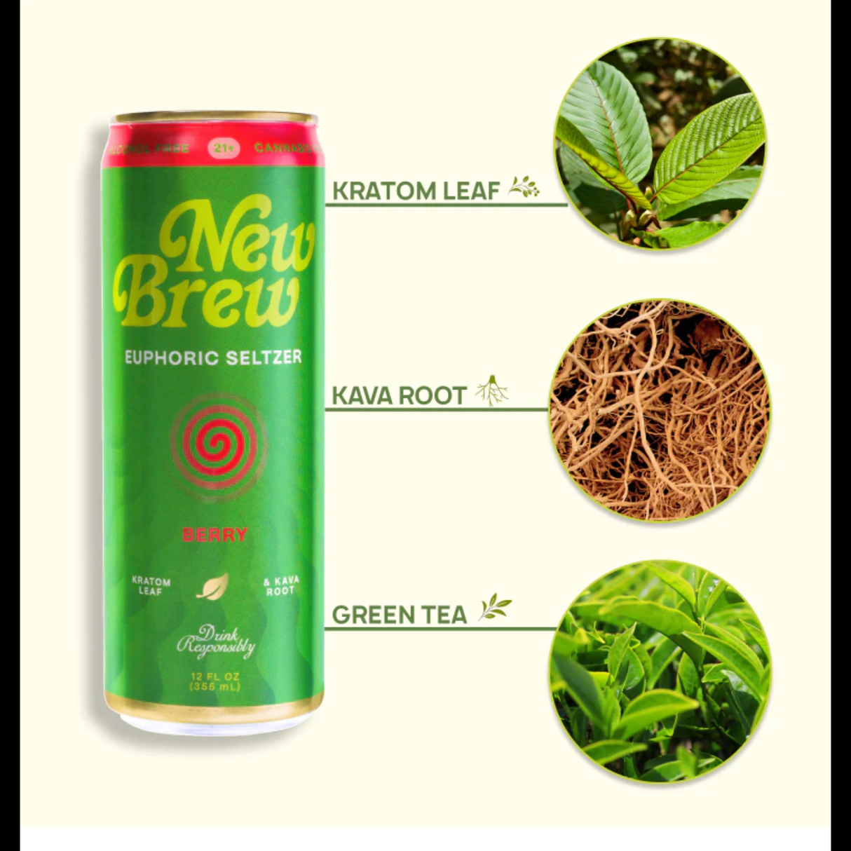 New Brew Euphoric Seltzer 12oz