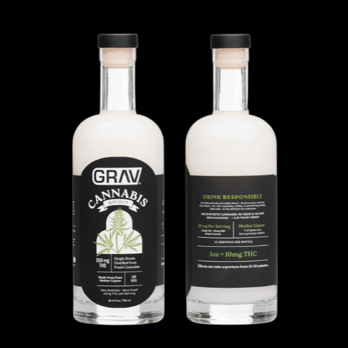 GRAV Black Label D9 THC Spirits - 250mg / 750ML