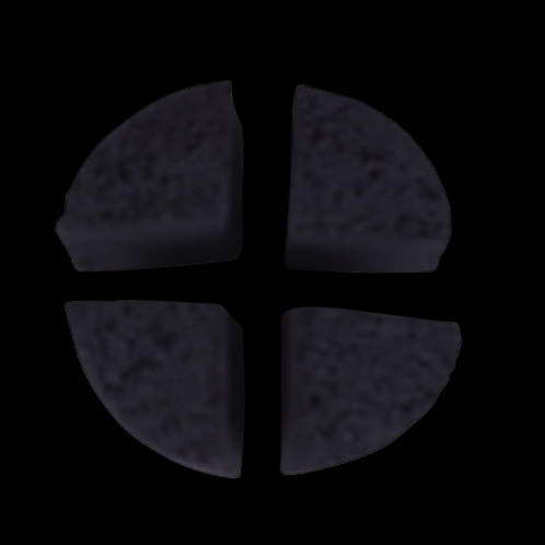 CocoUrth Quarter Circles Coconut Hookah Charcoals 96 pcs