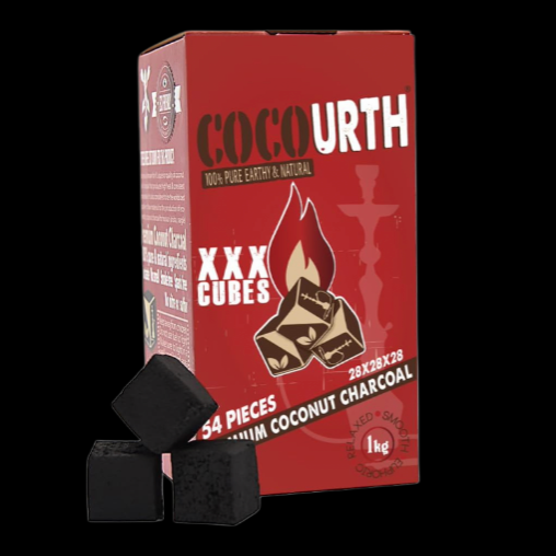 CocoUrth XXX Cube Coconut Hookah Charcoals 54 pcs