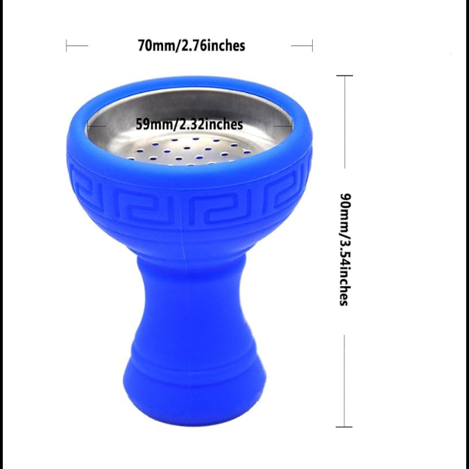 Kepel Silicone Hookah Bowl + Charcoal Holder