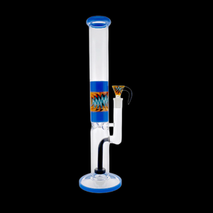 Inline Straight Tube 15" Fire & Ice Bong