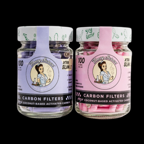 Blazy Susan Xtra Slim Activated Carbon Filter Tips 100ct Jar