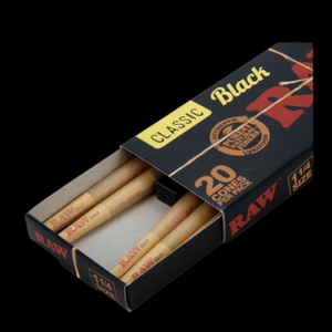 RAW Classic Black Cones (20 Pack)