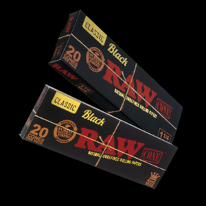RAW Classic Black Cones (20 Pack)