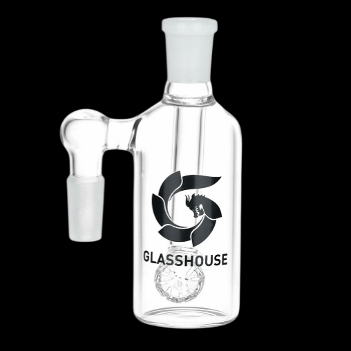 Glass House 90° Barrel Perc Ash Catcher