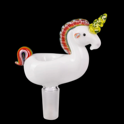 Empire Glassworks UV Rainbow Unicorn Bowl Piece (14mm Male)