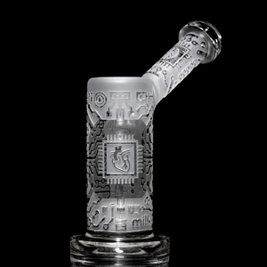Milkyway Glass Circuitboard 6" Bubbler