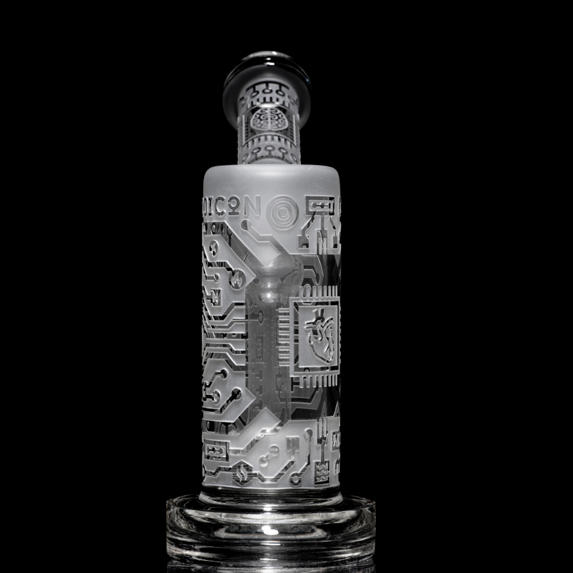 Milkyway Glass Circuitboard 6" Bubbler